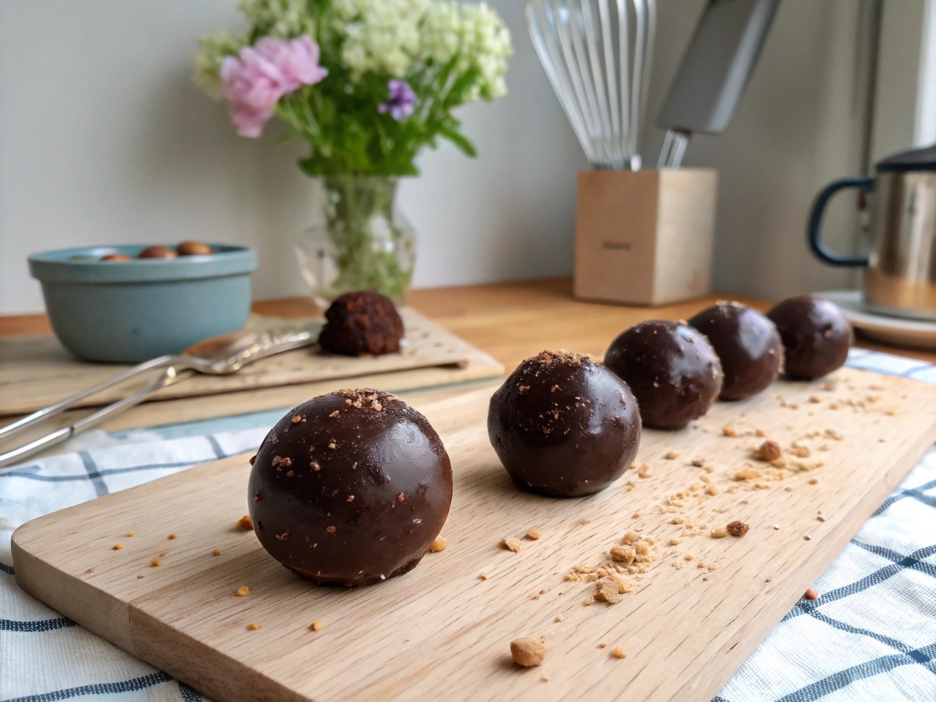 Ketobollar med choklad